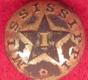 Mississippi Infantry Cuff Button